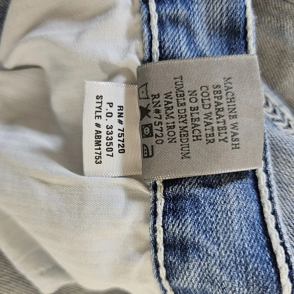 BKE By Buckle Seth Mens 34L 34x34 Light Wash Bootcut Blue Jeans Y2K 100% Cotton